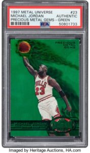 1997 Michael Jordan Metal Universe #23 (Green)‍